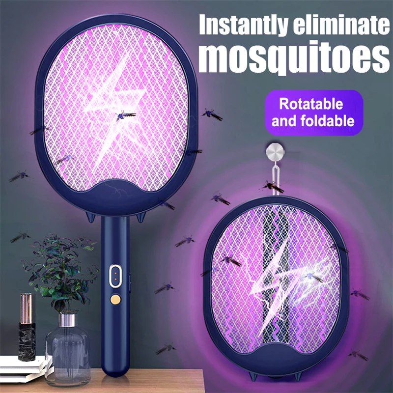 USB Electric Flie Swatter Anti Insect Bug Zapper Swatter Recharge UV Trap Racket Anti Insect Fly Household Bug Mosquito Killer 
USB Electric Flie Swatter Anti Insect Bug Zapper Swatter Recharge UV Trap Racket Anti Insect Fly Household Bug Mosquito Killer