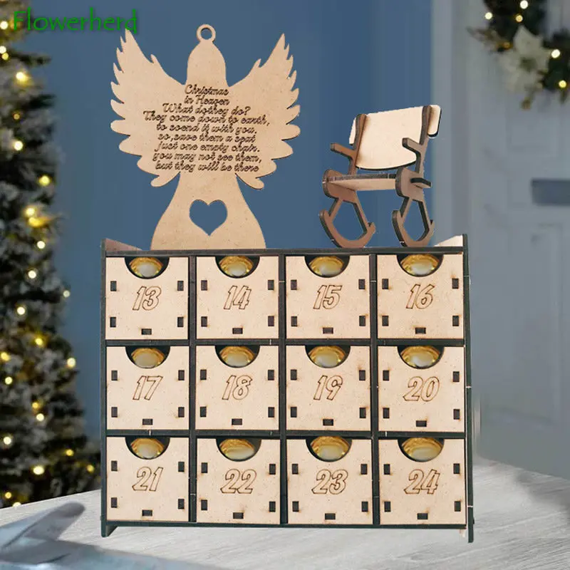 Christmas Wooden Advent Calendar with Drawers Wooden Chocolate Calendar for Decorate Craft Storage Box DIY Christmas Decoration
Christmas Wooden Advent Calendar with Drawers Wooden Chocolate Calendar for Decorate Craft Storage Box DIY Christmas Decoration