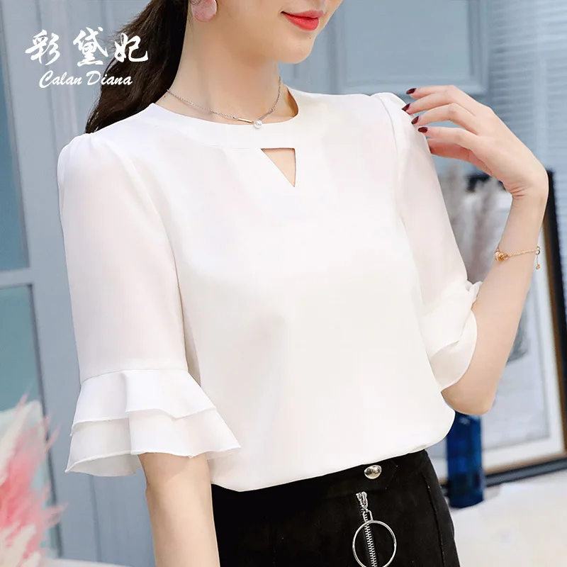 2022 New Design Korean Fashion White Office Ladies Tops Pullover Red Chiffon Women Shirts O-Neck Short Sleeve Blouses For Girls
2022 New Design Korean Fashion White Office Ladies Tops Pullover Red Chiffon Women Shirts O-Neck Short Sleeve Blouses For Girls