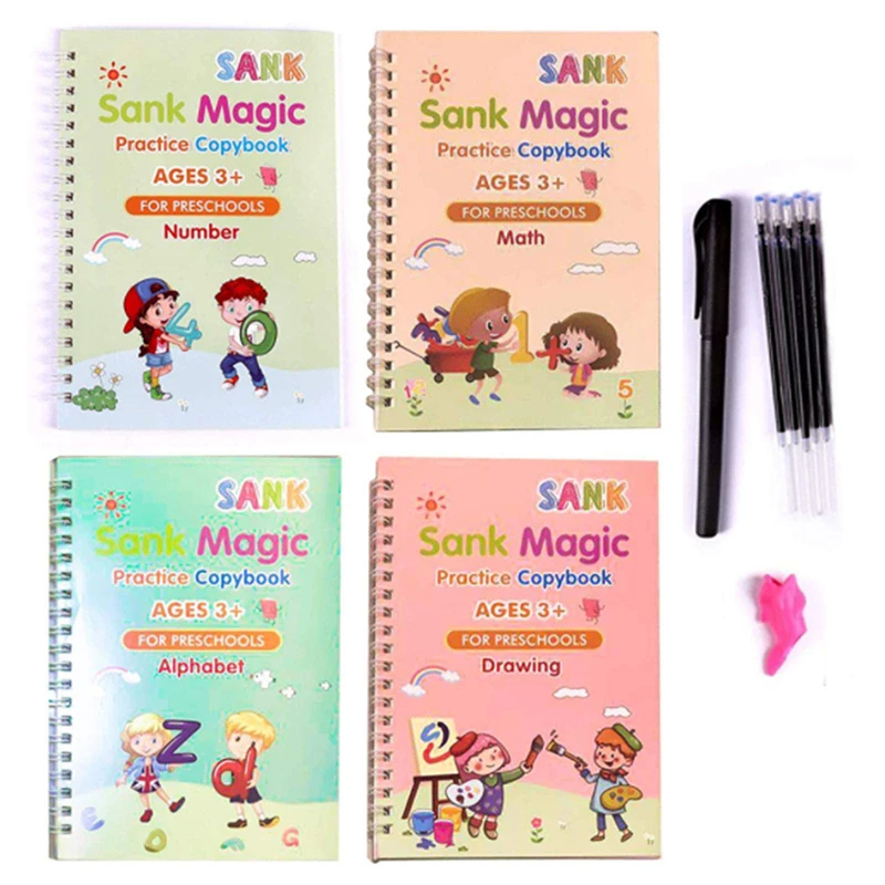 New Reusable Children 3D Copybook Calligraphy Number Salphabet Kanji Handwriting Textbook Learning MathBook Writing For Kid Gift
New Reusable Children 3D Copybook Calligraphy Number Salphabet Kanji Handwriting Textbook Learning MathBook Writing For Kid Gift