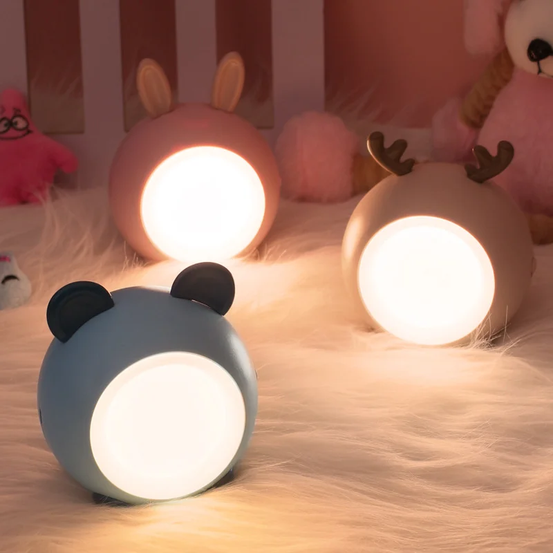 USB Charging LED Cartoon Touch Night Light Stepless Dimming Bedroom Bedside Table Desk Light for Children's Gift Christmas Decor
USB Charging LED Cartoon Touch Night Light Stepless Dimming Bedroom Bedside Table Desk Light for Children's Gift Christmas Decor
