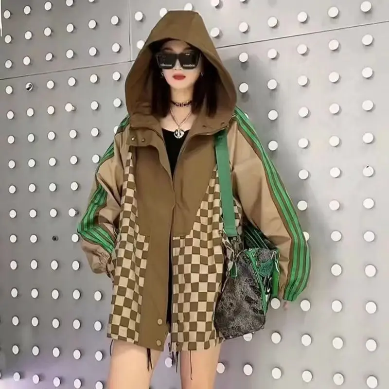 Women's Trench Coat Spring Autumn Jackets Hooded Coats Harajuku Retro Tops Loose Fashion New
Women's Trench Coat Spring Autumn Jackets Hooded Coats Harajuku Retro Tops Loose Fashion New