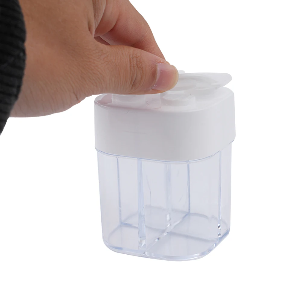 4 In 1 Seasoning Jar With Lids Transparent Spice Dispenser Outdoor Cooking Four-grid Seasoning Box Portable Kitchen Supplies
4 In 1 Seasoning Jar With Lids Transparent Spice Dispenser Outdoor Cooking Four-grid Seasoning Box Portable Kitchen Supplies