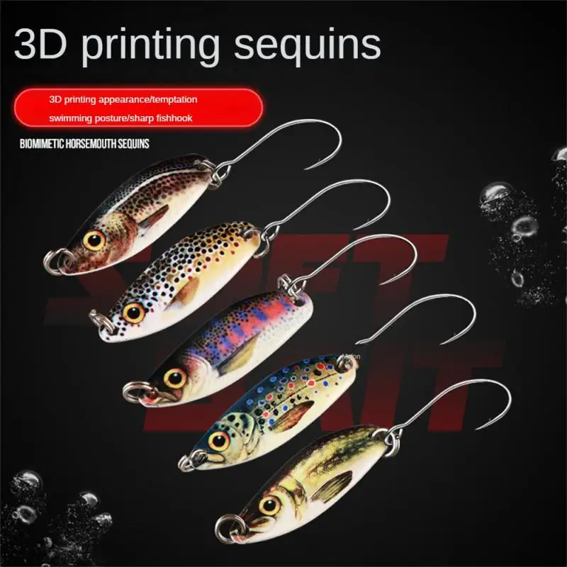 Metal Spinner Sequin Bait With Sharp Barb Fish Hook 3D Printing Coated Sequin Bait Fishing Accessories
Metal Spinner Sequin Bait With Sharp Barb Fish Hook 3D Printing Coated Sequin Bait Fishing Accessories