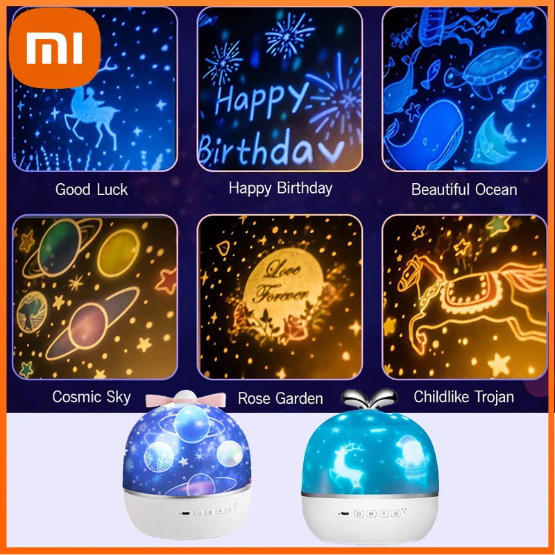 Xiaomi Music Projector Night Light With Speaker USB Chargeable Universe Starry Sky Rotate LED Lamp Colorful Star Kids Baby Gift
Xiaomi Music Projector Night Light With Speaker USB Chargeable Universe Starry Sky Rotate LED Lamp Colorful Star Kids Baby Gift