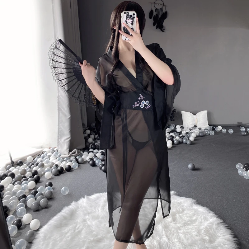 Ladies Bathrobe Soft Pajamas Sexy Nightdress Perspective Chinese Style Long Dress Embroidered Hanfu Suit Dress Uniform 2022 New
Ladies Bathrobe Soft Pajamas Sexy Nightdress Perspective Chinese Style Long Dress Embroidered Hanfu Suit Dress Uniform 2022 New
