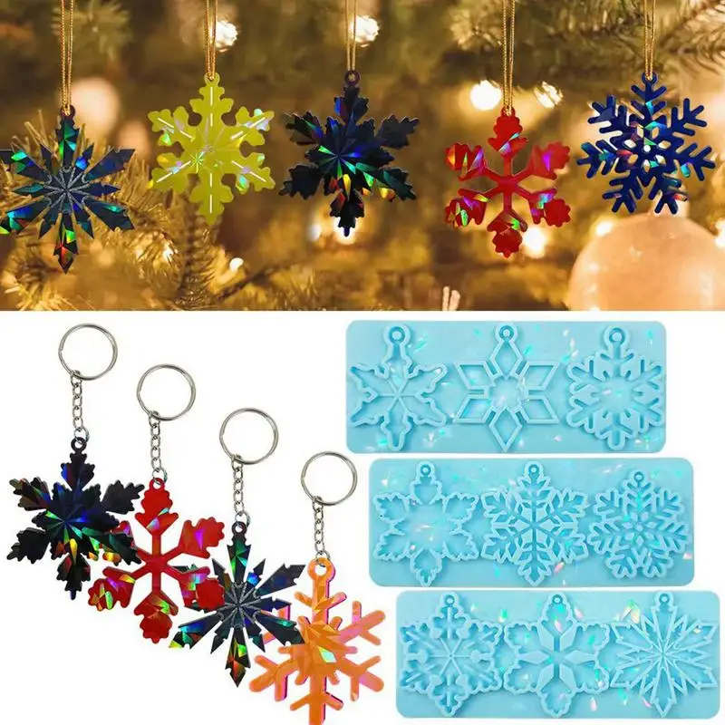 Snowflake Pendant Mold Epoxy Resin Mold Christmas Tree With Hole Silicone Molds Pendant Epoxy Resin Craft Decoration Accessories
Snowflake Pendant Mold Epoxy Resin Mold Christmas Tree With Hole Silicone Molds Pendant Epoxy Resin Craft Decoration Accessories