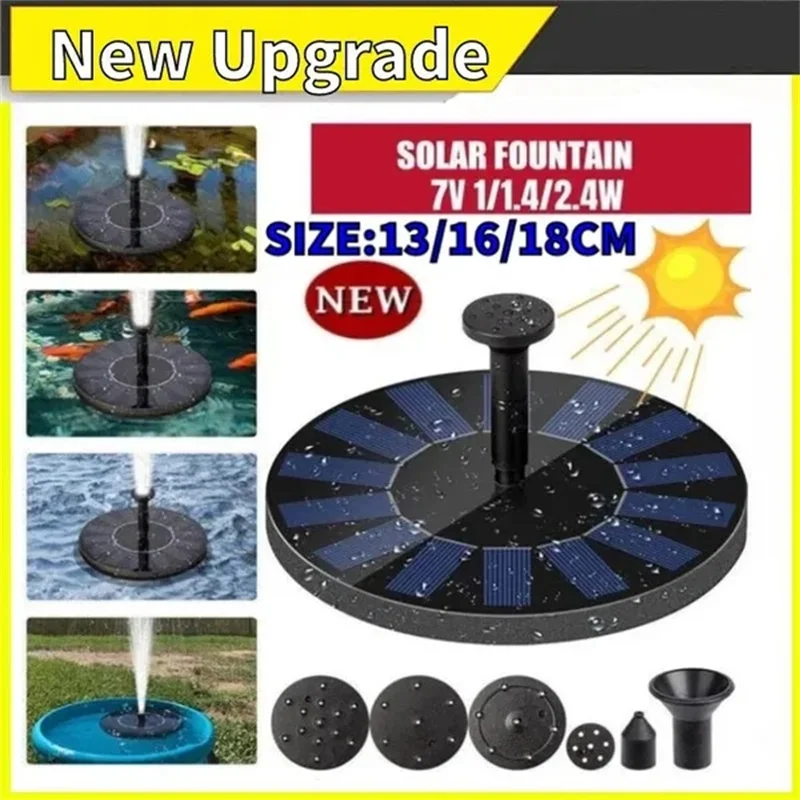 Solar Fountain Pump Energy-saving Plants Watering Kit Colorful Solar Fountain Solar Panel Bird Bath Fountain Outdoor Garden Pool
Solar Fountain Pump Energy-saving Plants Watering Kit Colorful Solar Fountain Solar Panel Bird Bath Fountain Outdoor Garden Pool