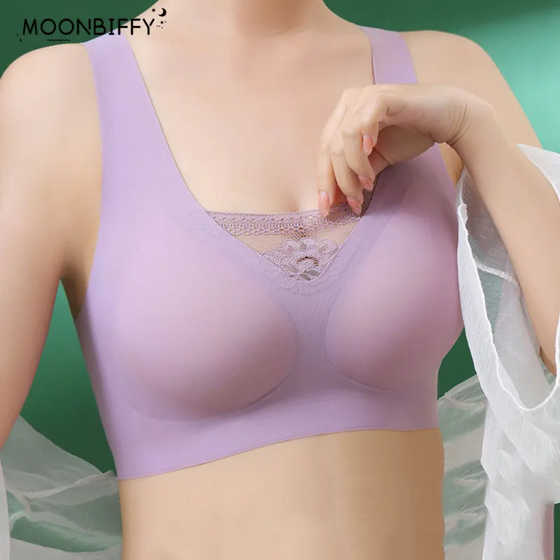 Latex Bra Seamless Bras For Women Underwear BH Push Up Bralette With Pad Vest Top Bra Latex Underwear Sleep Bars Lift Up Bra
Latex Bra Seamless Bras For Women Underwear BH Push Up Bralette With Pad Vest Top Bra Latex Underwear Sleep Bars Lift Up Bra