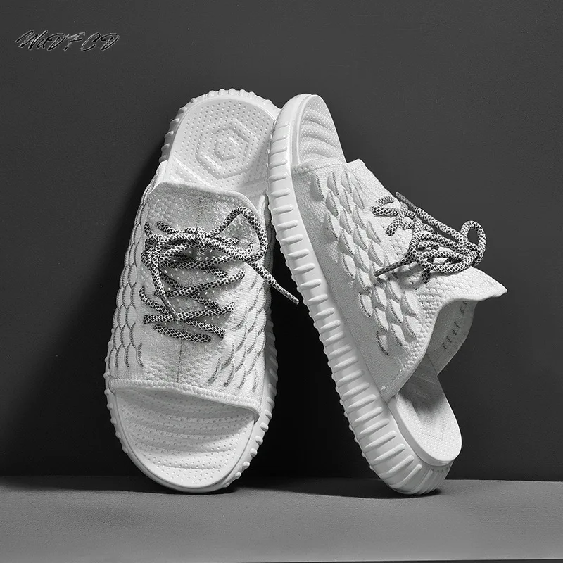 Men Women Summer Slippers Fashion Casual Fly Knitting Mesh Breathable Comfortable Bottom Big Size Couple Outdoor Coconut Slides
Men Women Summer Slippers Fashion Casual Fly Knitting Mesh Breathable Comfortable Bottom Big Size Couple Outdoor Coconut Slides