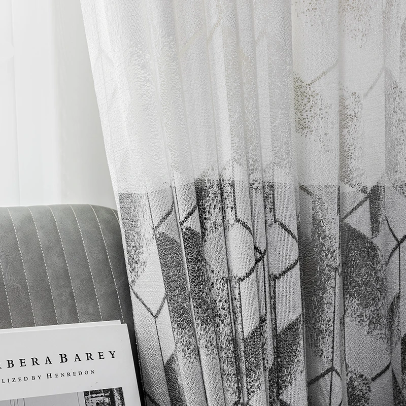 Nordic Curtains for Living Dining Room Bedroom Custom Luxury Minimalist Modern Plaid Gray Tulle Door Window Curtain Room Decor
Nordic Curtains for Living Dining Room Bedroom Custom Luxury Minimalist Modern Plaid Gray Tulle Door Window Curtain Room Decor
