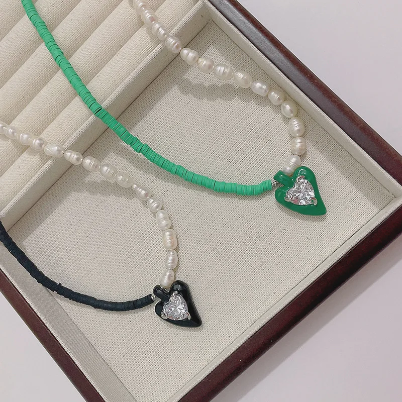Sweet and Cool Color Beaded Real Pearl Chain Necklace Luxury Temperament Pendant Necklaces 2022 New Trend Jewelry
Sweet and Cool Color Beaded Real Pearl Chain Necklace Luxury Temperament Pendant Necklaces 2022 New Trend Jewelry