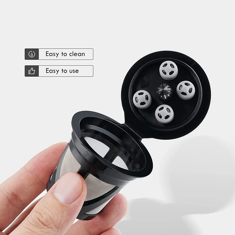 6PCS Reusable K Cup Compatible With For Single Serve Coffee Maker Refillable K Cups Coffee Filters
6PCS Reusable K Cup Compatible With For Single Serve Coffee Maker Refillable K Cups Coffee Filters