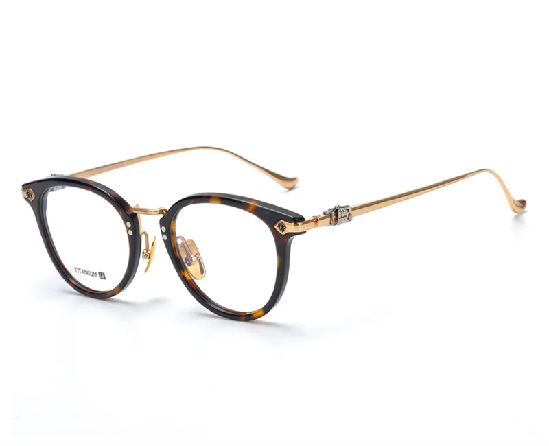 

Овальные очки из чистого титана, оправа для очков в стиле ретро, мужские Оптические очки, японские винтажные очки ручной работы по рецепту, женские очки