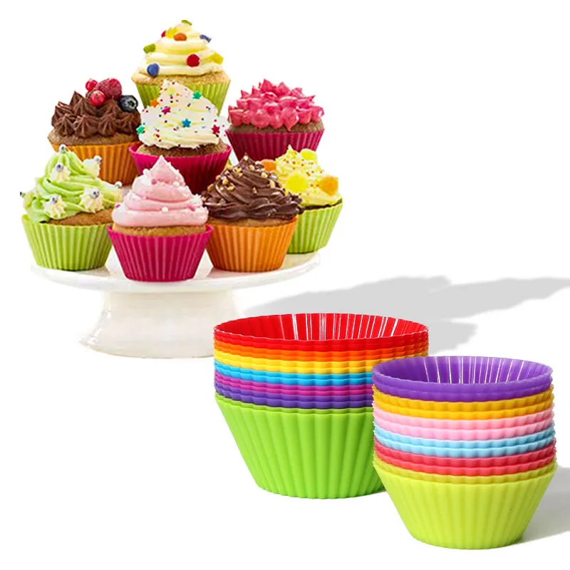 15Pcs Silicone Cake Mold Round Muffin Tart Pudding Cupcake DIY Baking Mold Reusable Durable Easy Demould Kitchen WeddingBirthday
15Pcs Silicone Cake Mold Round Muffin Tart Pudding Cupcake DIY Baking Mold Reusable Durable Easy Demould Kitchen WeddingBirthday