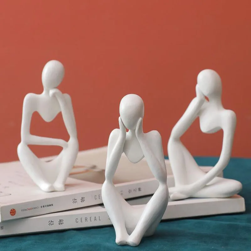 Resin Sculpture Nordic Home Decoration Character Statue Living Room Desktop Decoration Abstract Creative Model Furnishings 
Resin Sculpture Nordic Home Decoration Character Statue Living Room Desktop Decoration Abstract Creative Model Furnishings