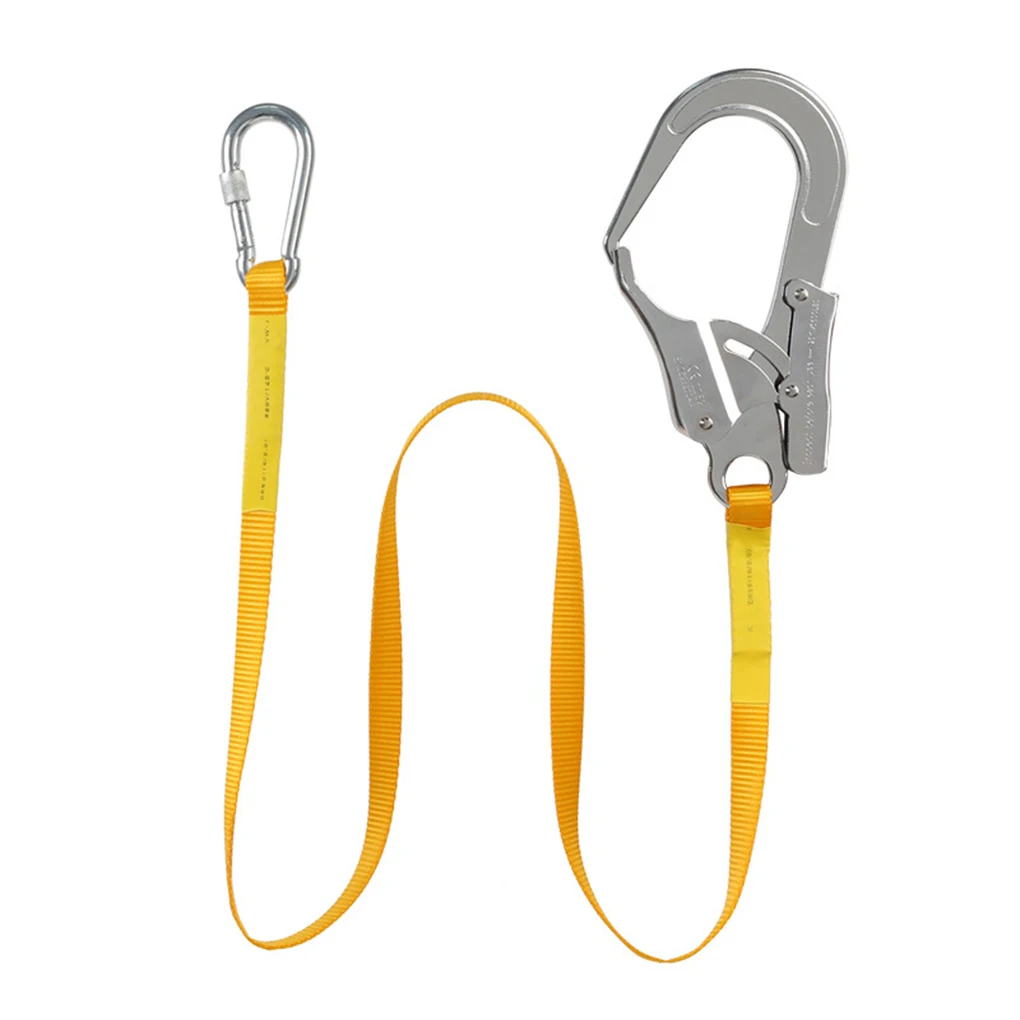 Safety Hook Security Device Workmanship Load-bearing Carabiner High-strength Steel Alloy Construction Harness Lanyard
Safety Hook Security Device Workmanship Load-bearing Carabiner High-strength Steel Alloy Construction Harness Lanyard