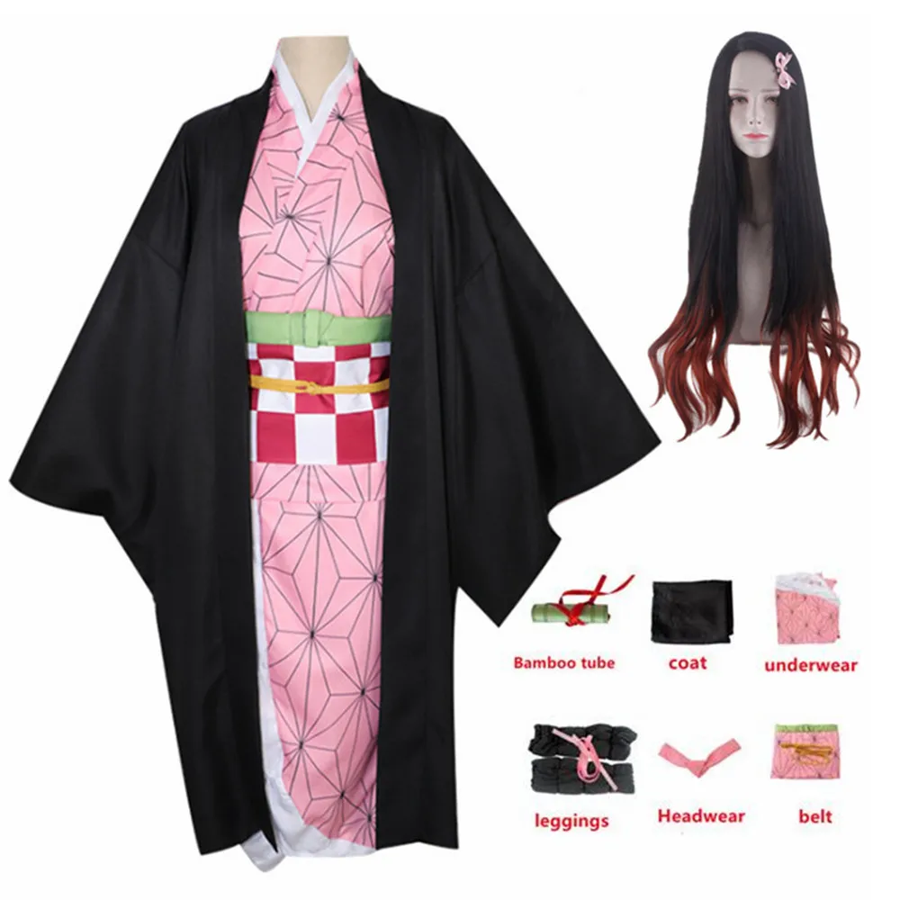 Anime Demon Slayer Kimetsu No Yaiba Kamado Nezuko Cosplay Costume Adult Kids Woman Japan Kimono Clothes
Anime Demon Slayer Kimetsu No Yaiba Kamado Nezuko Cosplay Costume Adult Kids Woman Japan Kimono Clothes