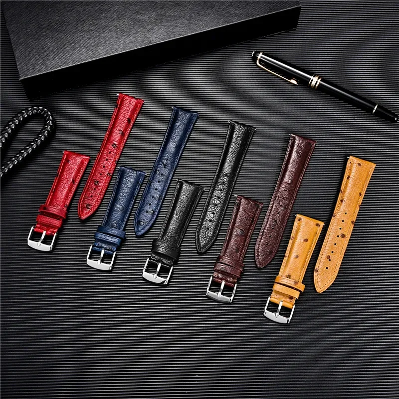 Vintage Genuine Leather Watchband 18mm 20mm 22mm Straps Ostrich Pattern Quick Release Watch Strap Bracelets Watch Accessories
Vintage Genuine Leather Watchband 18mm 20mm 22mm Straps Ostrich Pattern Quick Release Watch Strap Bracelets Watch Accessories
