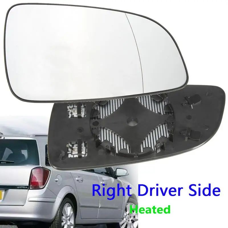 Автомобильное зеркало заднего вида с подогревом, автомобильное боковое зеркало, стеклянная линза, широкоугольный объектив для Vauxhall ASTRA H Mk5, зеркало заднего вида с подогревом