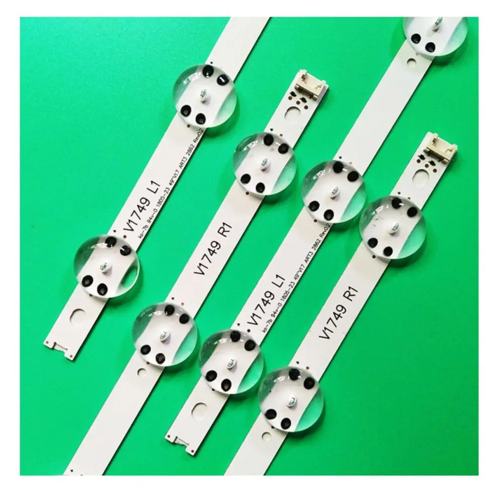 Set of 4 LED strips forTV 49UV340C 49UJ6565 49UJ670V V17 49 R1 L1 ART3 2862 2863 6916L-2862A 6916L-2863A
Set of 4 LED strips forTV 49UV340C 49UJ6565 49UJ670V V17 49 R1 L1 ART3 2862 2863 6916L-2862A 6916L-2863A