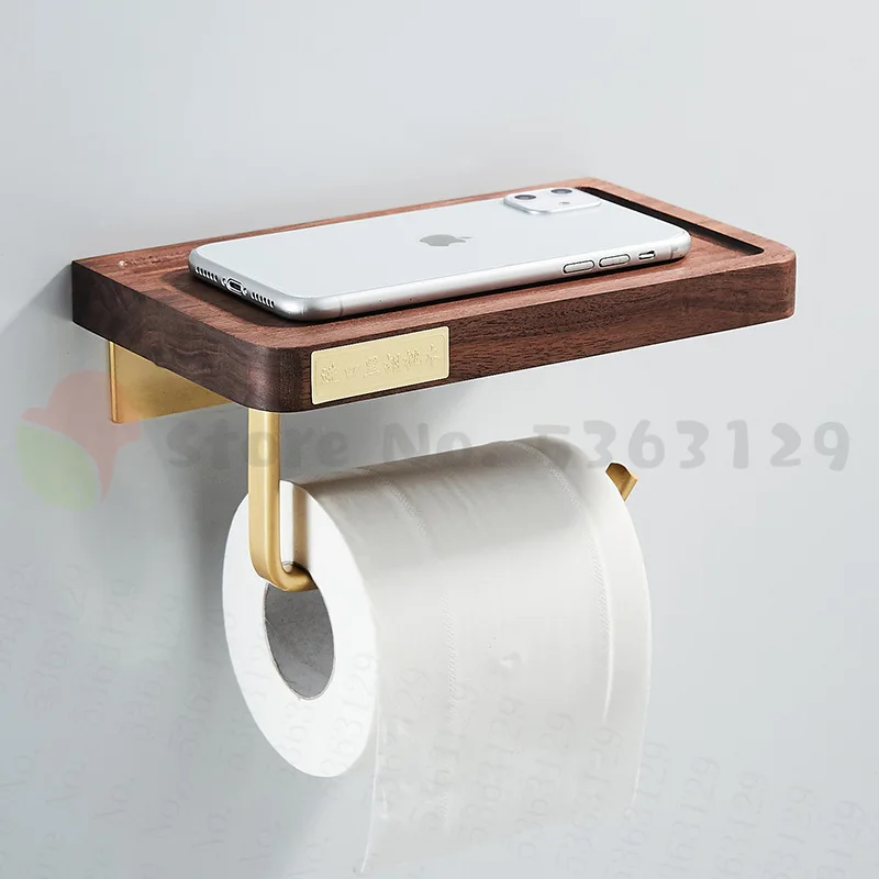 Home bathroom Wall shelves free punch Storage shelf Walnut Bathroom support waterproof and wear-resistant Paper holder
Home bathroom Wall shelves free punch Storage shelf Walnut Bathroom support waterproof and wear-resistant Paper holder
