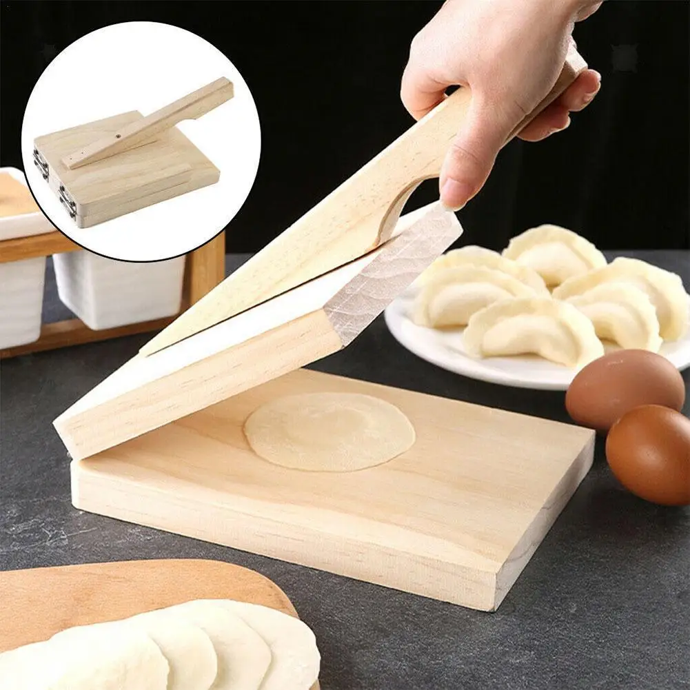 Wooden Dough Presser Dough Pressing Tool Dumpling Skin Press Tool Dumpling Wrapper Making Mold Kitchen Gadget Baking Pastry Tool
Wooden Dough Presser Dough Pressing Tool Dumpling Skin Press Tool Dumpling Wrapper Making Mold Kitchen Gadget Baking Pastry Tool