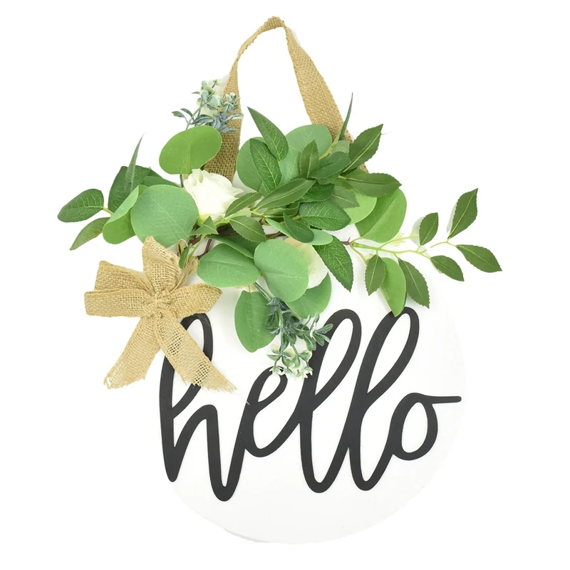 Декоративный венок с надписью «Hello Sign» для входной двери в деревенском стиле, круглый деревянный подвесной знак, украшения для дома в дереве...
Декоративный венок с надписью «Hello Sign» для входной двери в деревенском стиле, круглый деревянный подвесной знак, украшения для дома в дереве...