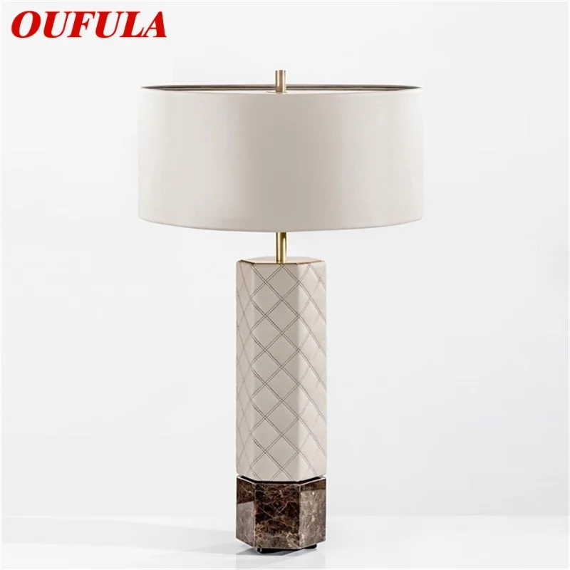OUFULA Postmodern Table Lamp Fashion LED Desk Light Leather Simple for Home Bedroom Living Room Decor
OUFULA Postmodern Table Lamp Fashion LED Desk Light Leather Simple for Home Bedroom Living Room Decor