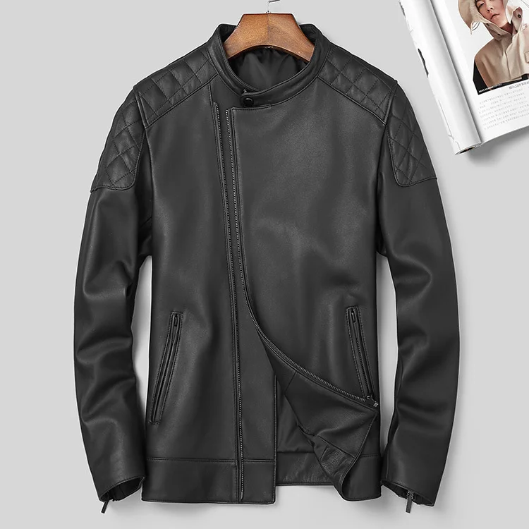 AYUNSUE Genuine Sheepskin Jacket Men spring autumn Motorcycle leather coat Men's Leather Jackets 2023 3925 KJ2989
AYUNSUE Genuine Sheepskin Jacket Men spring autumn Motorcycle leather coat Men's Leather Jackets 2023 3925 KJ2989