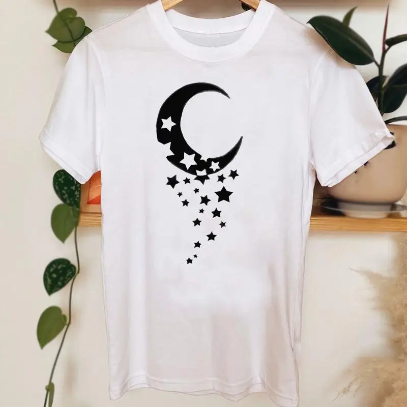 Tee Shirt Fashion Tshirt Moon Style Star Cute Lovely Top Female Lady Clothes Short Sleeve T Women Casual Graphic T-shirts
Tee Shirt Fashion Tshirt Moon Style Star Cute Lovely Top Female Lady Clothes Short Sleeve T Women Casual Graphic T-shirts