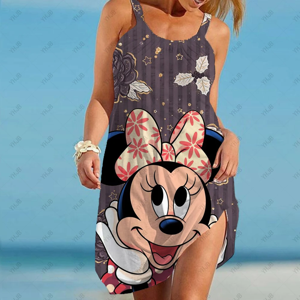 Disney Minnie Mickey Bohemian Style Sexy Dress Casual Dresses 2022 New Summer Flower Print Sundresses Y2k Clothes Elegant Beach 
Disney Minnie Mickey Bohemian Style Sexy Dress Casual Dresses 2022 New Summer Flower Print Sundresses Y2k Clothes Elegant Beach