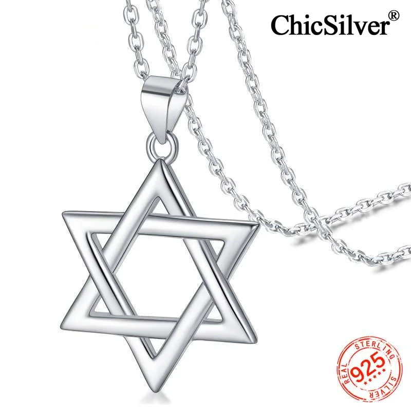 ChicSilver 925 Sterling Silver Star of David Necklace for Women Dainty Hexagram Pendant Necklace Jewish Religious Daily Jewelry
ChicSilver 925 Sterling Silver Star of David Necklace for Women Dainty Hexagram Pendant Necklace Jewish Religious Daily Jewelry
