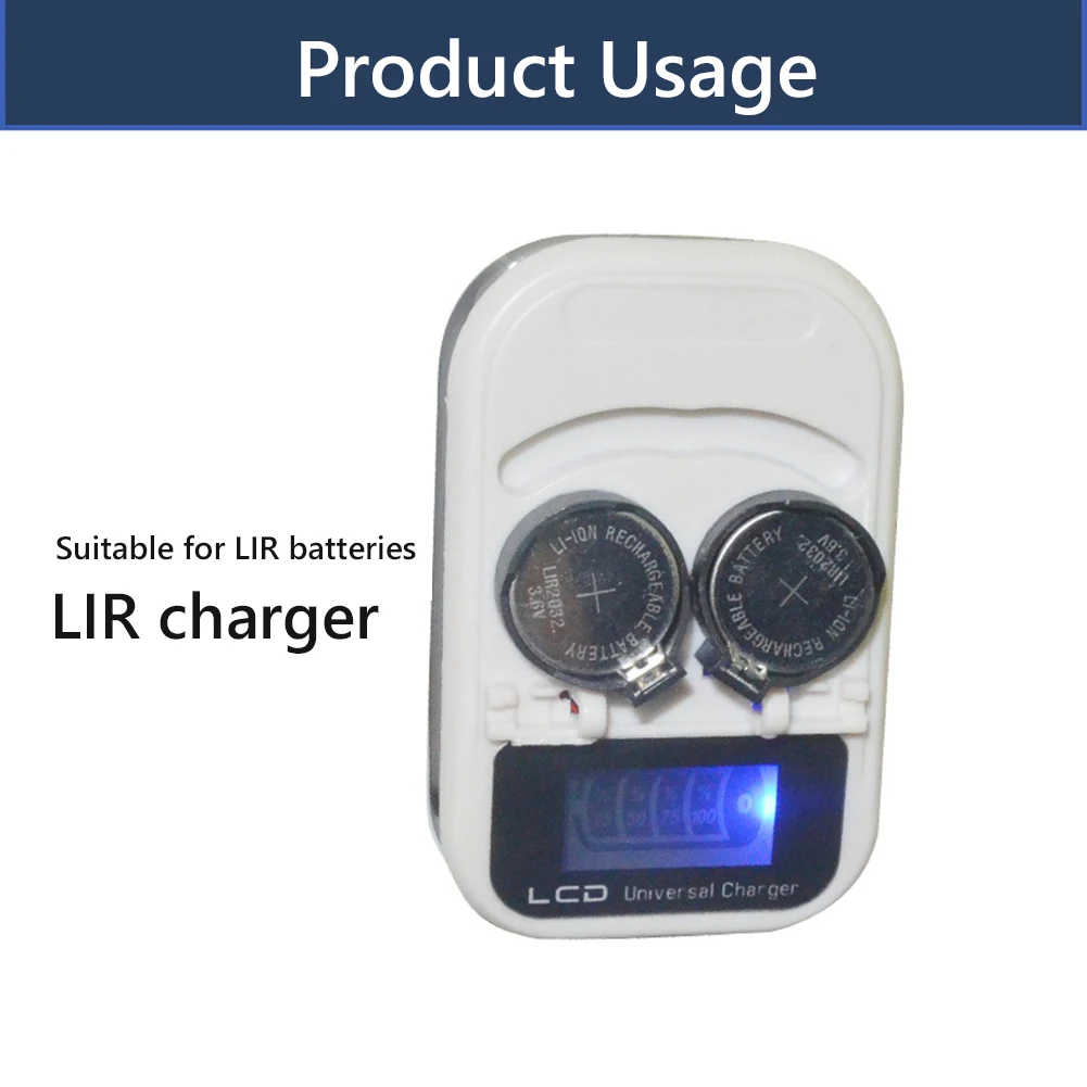 Hot Ticket 3.6V 2Slot Button Battery Charger LCD Intelligent US Plug Recharging for LIR2016/2025/2032/ ML2016/2025/2032 Coin Cel
Hot Ticket 3.6V 2Slot Button Battery Charger LCD Intelligent US Plug Recharging for LIR2016/2025/2032/ ML2016/2025/2032 Coin Cel