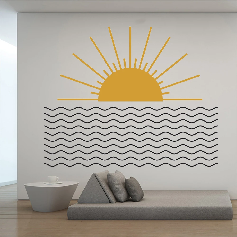 Wave Ocean Nautical Sunrise Wall Decals For Kids Bedroom Decoration Murals Removable Vinyl Stickers Poster HJ1055
Wave Ocean Nautical Sunrise Wall Decals For Kids Bedroom Decoration Murals Removable Vinyl Stickers Poster HJ1055
