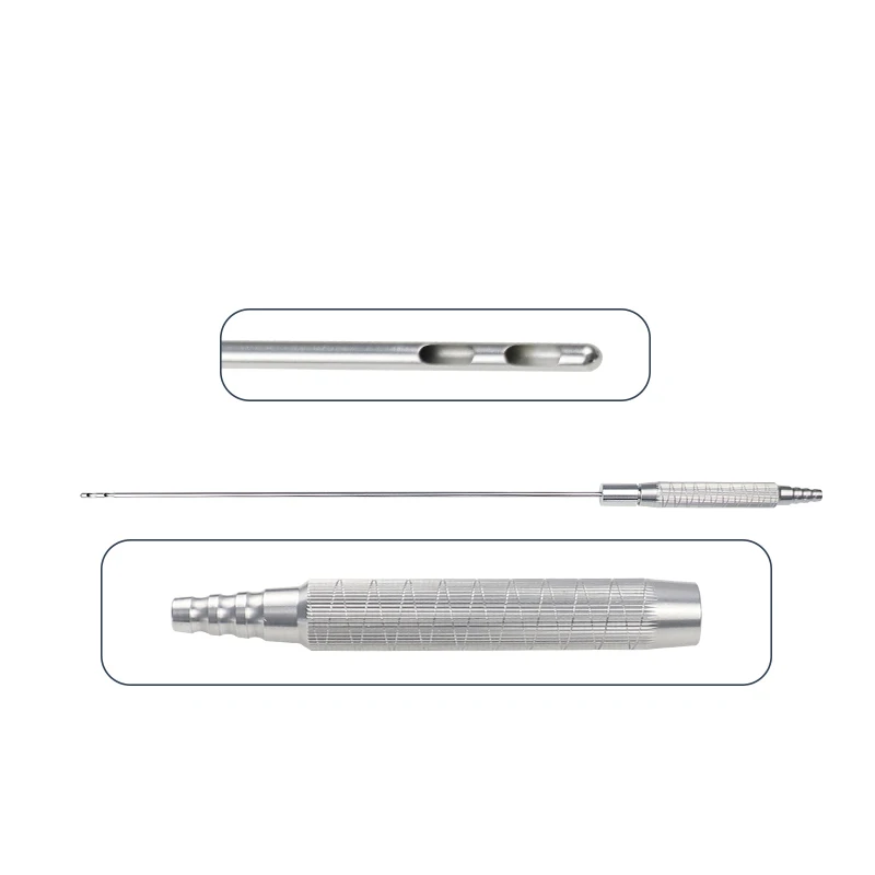 Stainless Steel Liposuction Cannula Two Holes In-line Needle Liposuction Instruments for Beauty Use
Stainless Steel Liposuction Cannula Two Holes In-line Needle Liposuction Instruments for Beauty Use