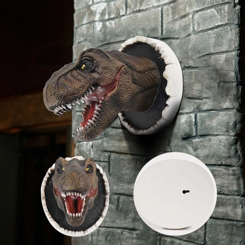 Wall Mounted Dinosaur Bust Tyrannosaurus Head Sculpture Latex Foam Wall Hanging For Kids Room Bar Wall Home Decoration 
Wall Mounted Dinosaur Bust Tyrannosaurus Head Sculpture Latex Foam Wall Hanging For Kids Room Bar Wall Home Decoration