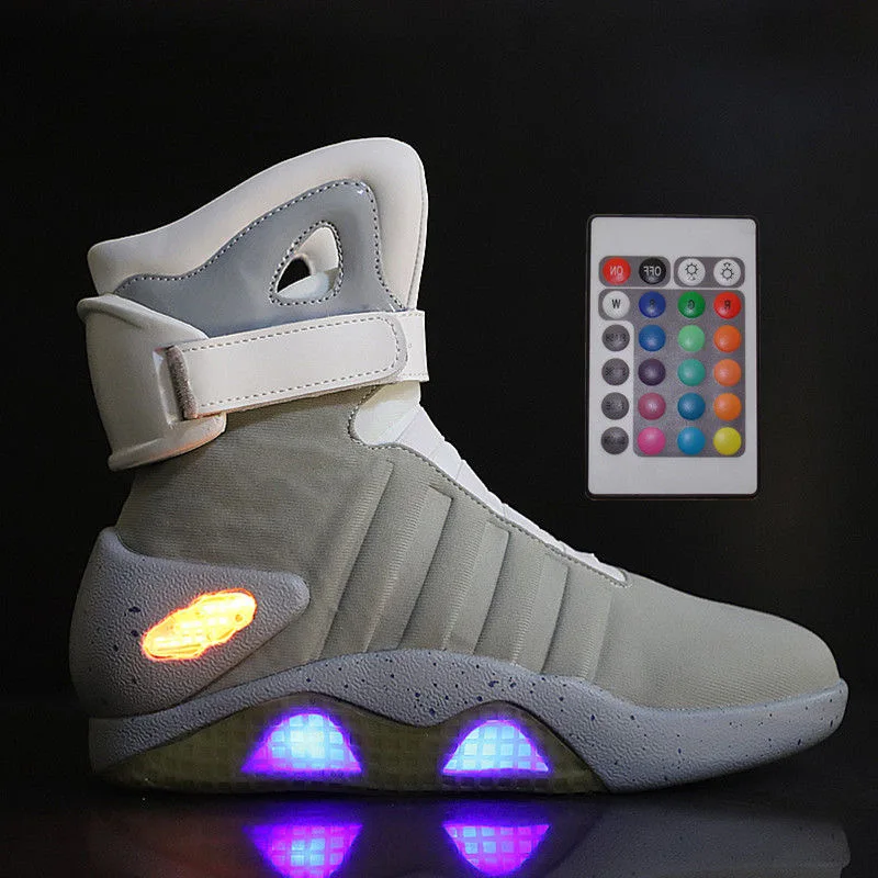 UncleJerry Men Boots Back to Future Adult USB Charging LED Shoes with Remote Control for Men and Women Boots for Party Mag
UncleJerry Men Boots Back to Future Adult USB Charging LED Shoes with Remote Control for Men and Women Boots for Party Mag