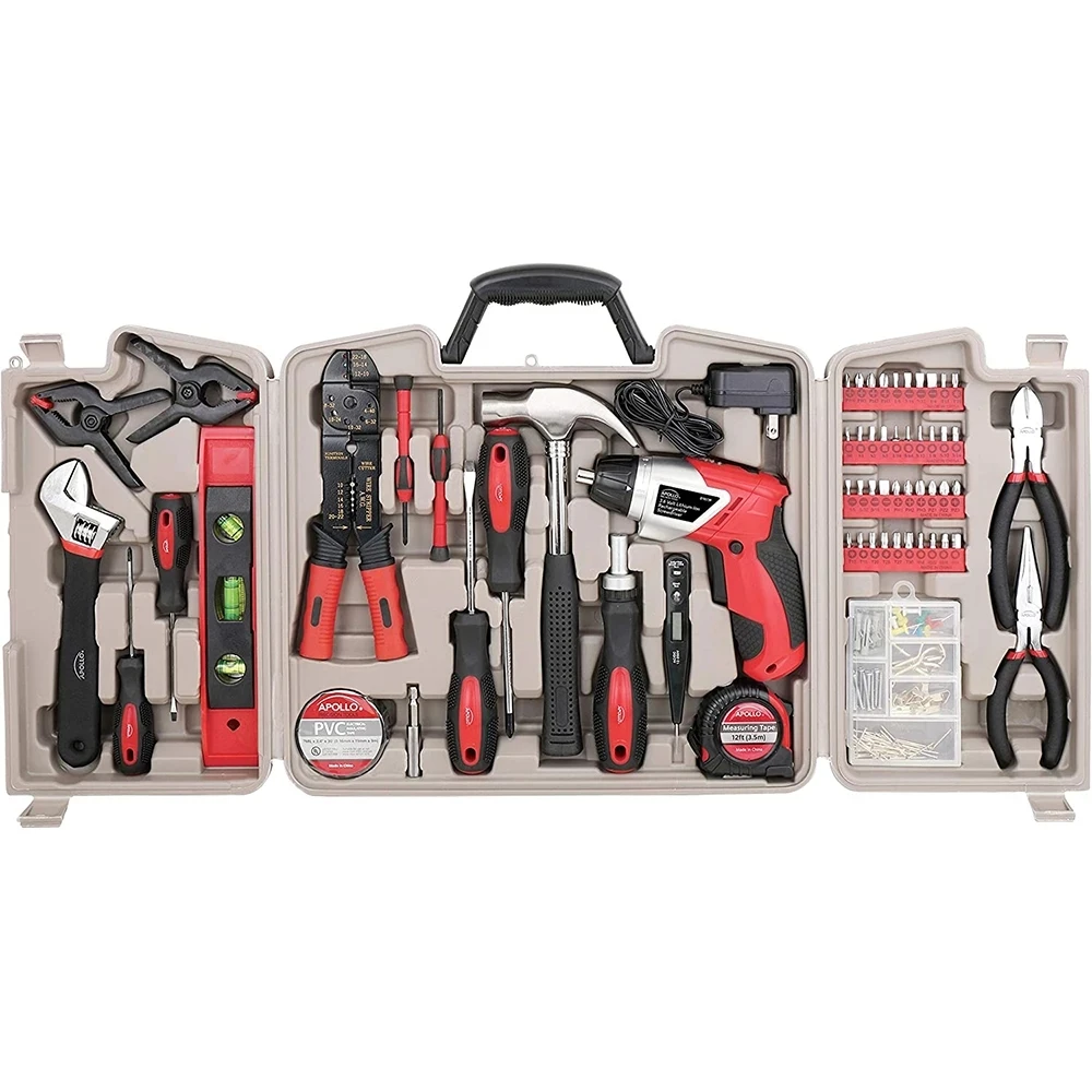 

New low price TOOLS Complete Household Tool Set Lithium-Ion Cordless Screwdriver Most Needed Handtools Selection wall plate