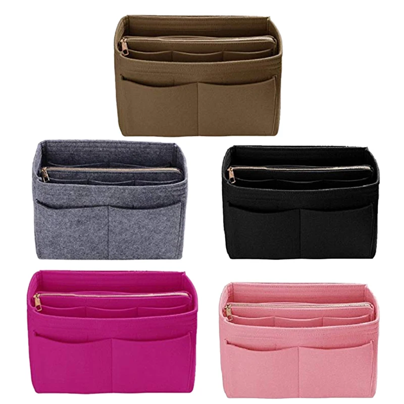 Home Storage Bag Purse Organizer Felt Insert Bag Makeup Organizer Inner Purse Portable Cosmetic Bags Storage Tote M
Home Storage Bag Purse Organizer Felt Insert Bag Makeup Organizer Inner Purse Portable Cosmetic Bags Storage Tote M