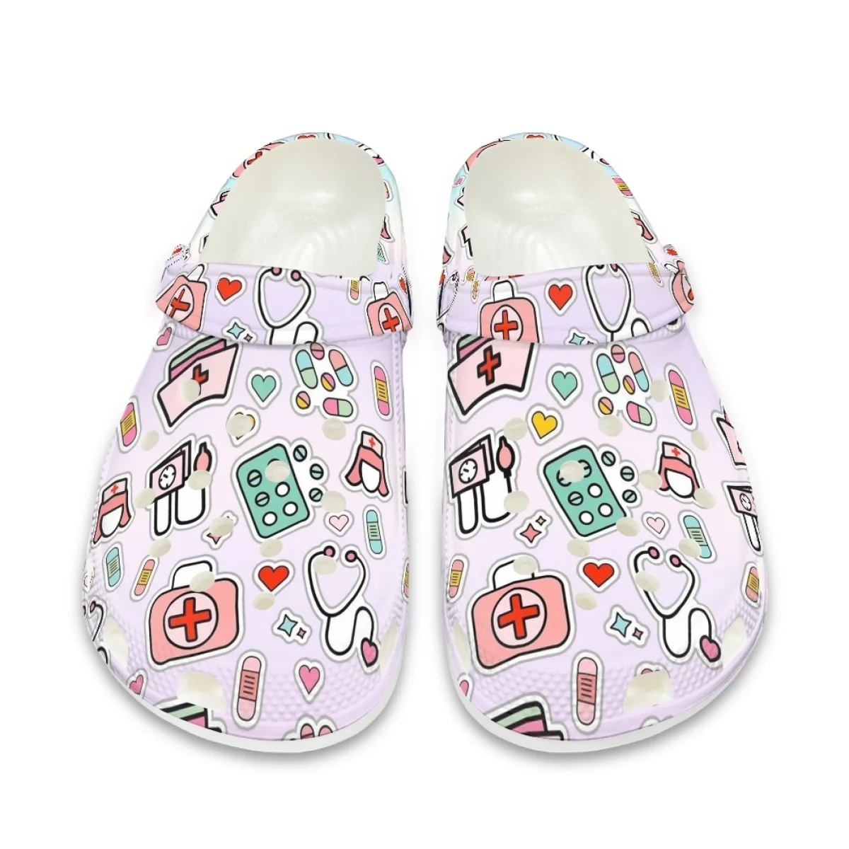 Summer Beach Slip-on Sandals Lightweight Flats Wear Resistant Hole Shoes Hospital Medical Nurse Print Women Slipper Nurse Clogs
Summer Beach Slip-on Sandals Lightweight Flats Wear Resistant Hole Shoes Hospital Medical Nurse Print Women Slipper Nurse Clogs