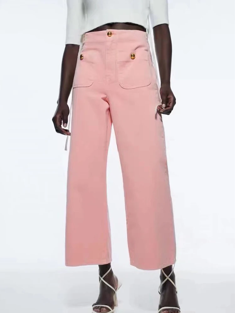 Spring Women's Jeans Streetwear High Waist Women's Fashion Jeans Girls Wide Leg Trousers Female Pants Denim Pockets Jeans
Spring Women's Jeans Streetwear High Waist Women's Fashion Jeans Girls Wide Leg Trousers Female Pants Denim Pockets Jeans