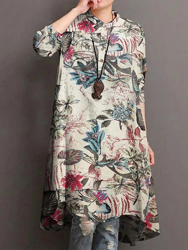 2022 Spring Autumn Women's Floral Blouses Elegant Shirt Vestidos Casual Long Sleeve Long Tops Female Large Size Printed Tunic
2022 Spring Autumn Women's Floral Blouses Elegant Shirt Vestidos Casual Long Sleeve Long Tops Female Large Size Printed Tunic