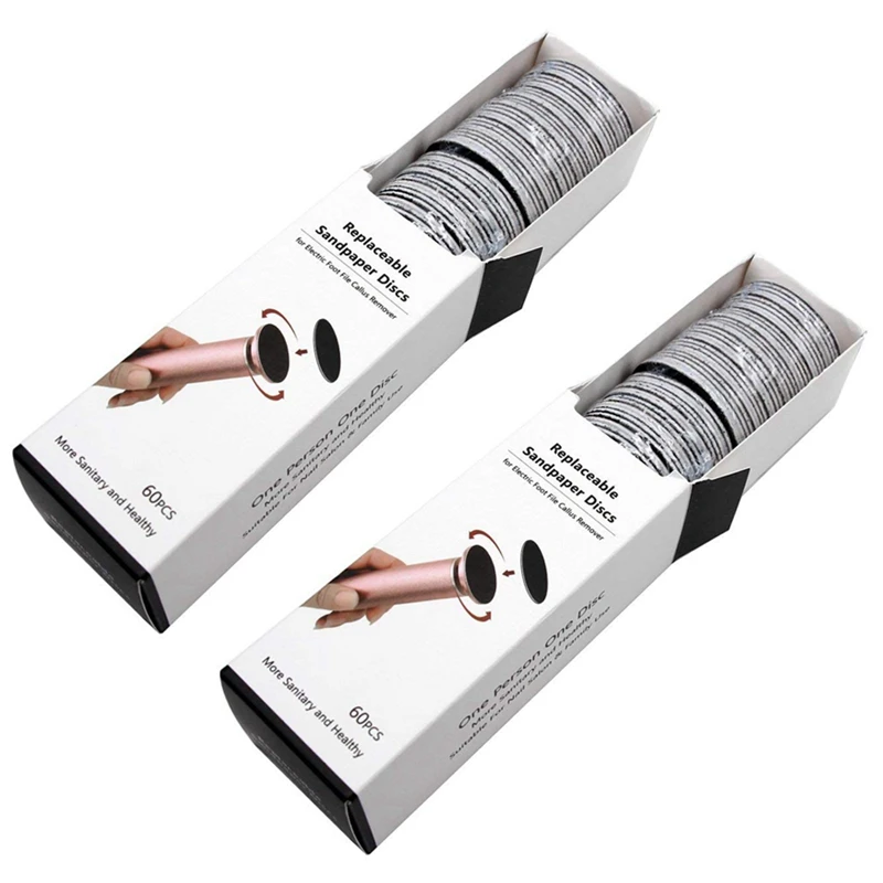 120 Pcs Replacement Sandpaper Discs Pad For Electric Foot File Callus Remover Pedicure Tool , 60 Pcs Regular Coarse 100 Grit Wit
120 Pcs Replacement Sandpaper Discs Pad For Electric Foot File Callus Remover Pedicure Tool , 60 Pcs Regular Coarse 100 Grit Wit