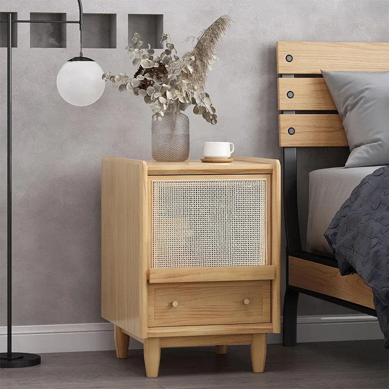 The product can be customized. Nordic rattan solid wood bedside table home bedroom small storage locker online celebrity B&B
The product can be customized. Nordic rattan solid wood bedside table home bedroom small storage locker online celebrity B&B