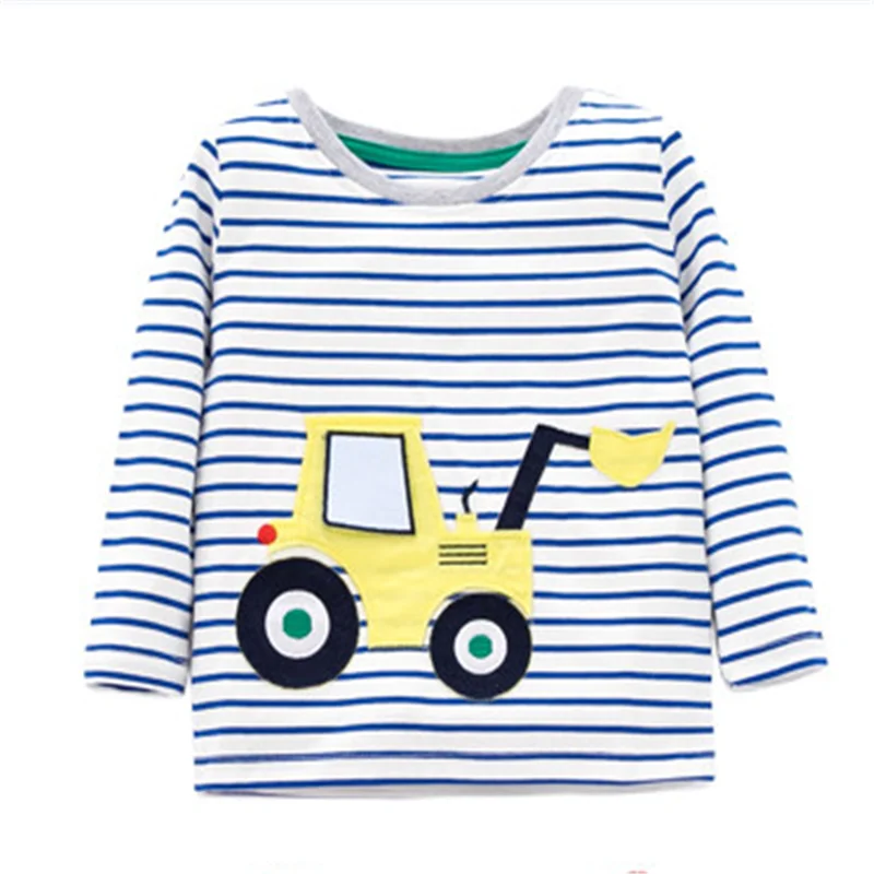 Jumping Meters New Arrival Diggers Embroidery Autumn Spring Boys Girls T Shirts Children's Long Sleeve Kids Clothing Boys Tops
Jumping Meters New Arrival Diggers Embroidery Autumn Spring Boys Girls T Shirts Children's Long Sleeve Kids Clothing Boys Tops