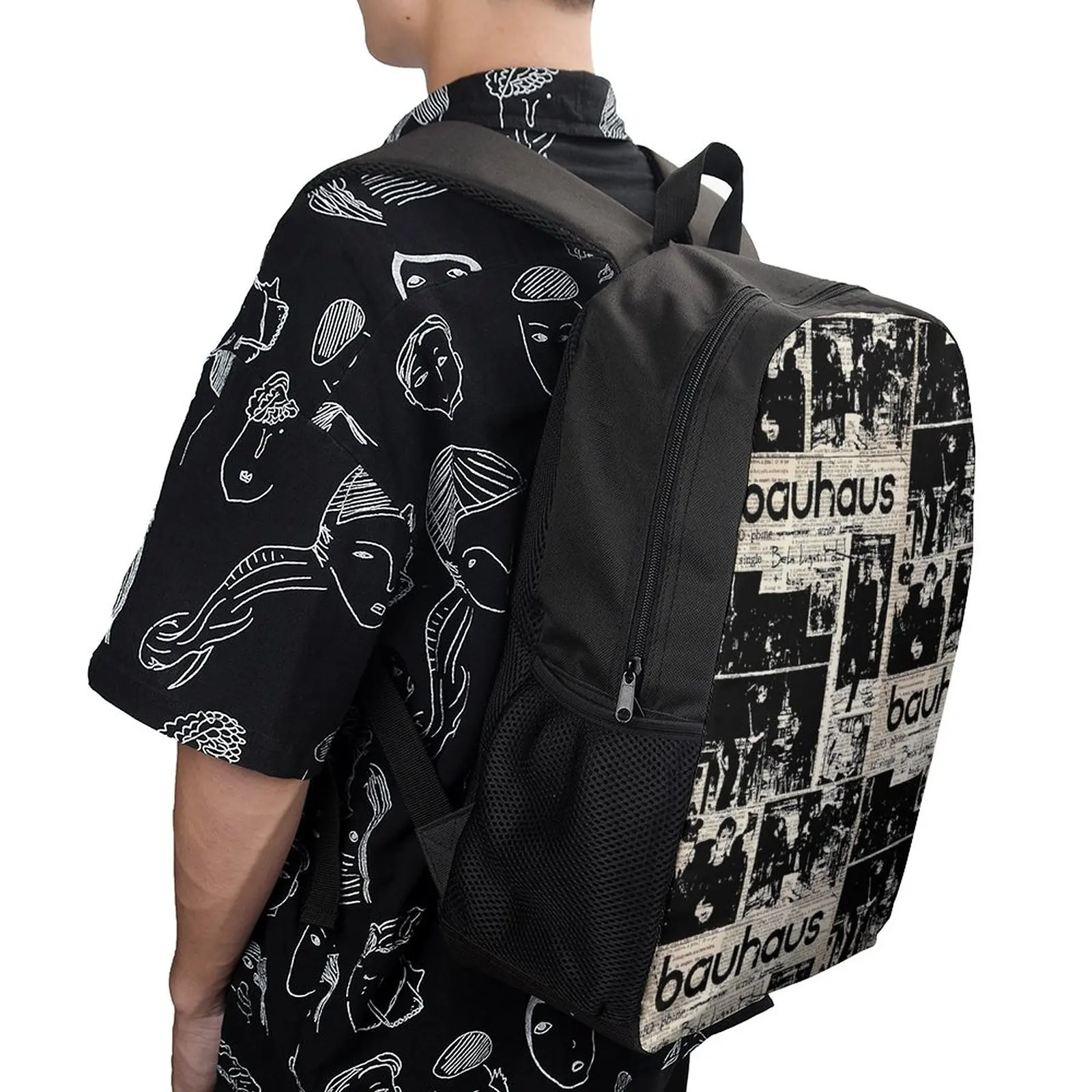 

80S POST PUNK BAND BHS 17 Inch Shoulder Backpack Vintage Summer Camps Premium Lasting Cosy Field Pack