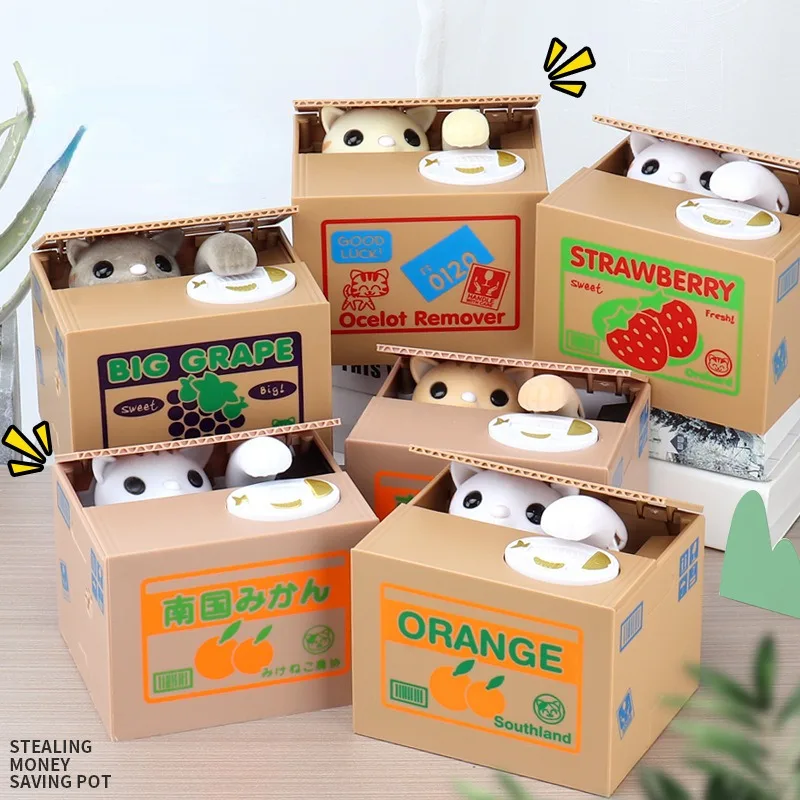 Cartoon Panda Money Storage Tank Fun Money Stealing Cat Series Strange Electric Tank, New
Cartoon Panda Money Storage Tank Fun Money Stealing Cat Series Strange Electric Tank, New