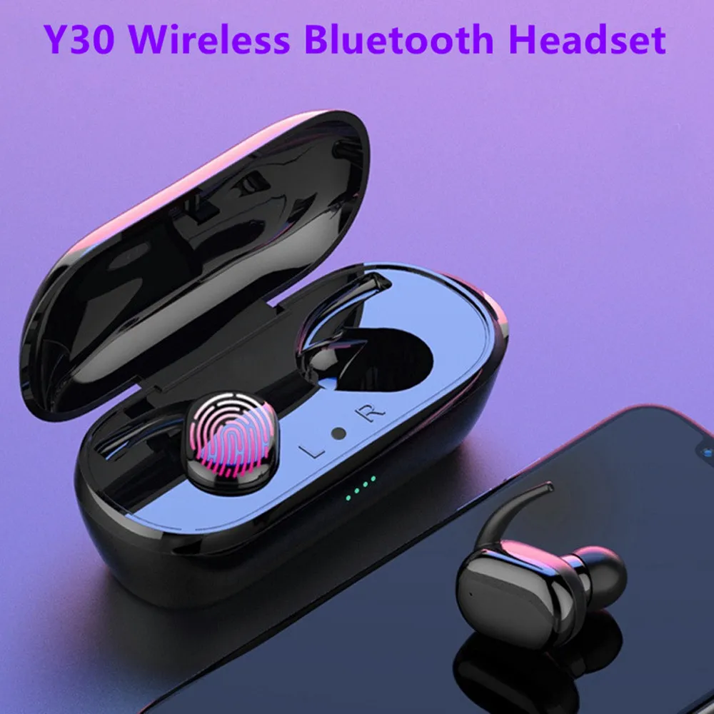 Y30 Wireless Earbuds TWS Wireless Blutooth Headphones Touch Control Sport Waterproof Earphone with Mic for All Smartphone 
Y30 Wireless Earbuds TWS Wireless Blutooth Headphones Touch Control Sport Waterproof Earphone with Mic for All Smartphone