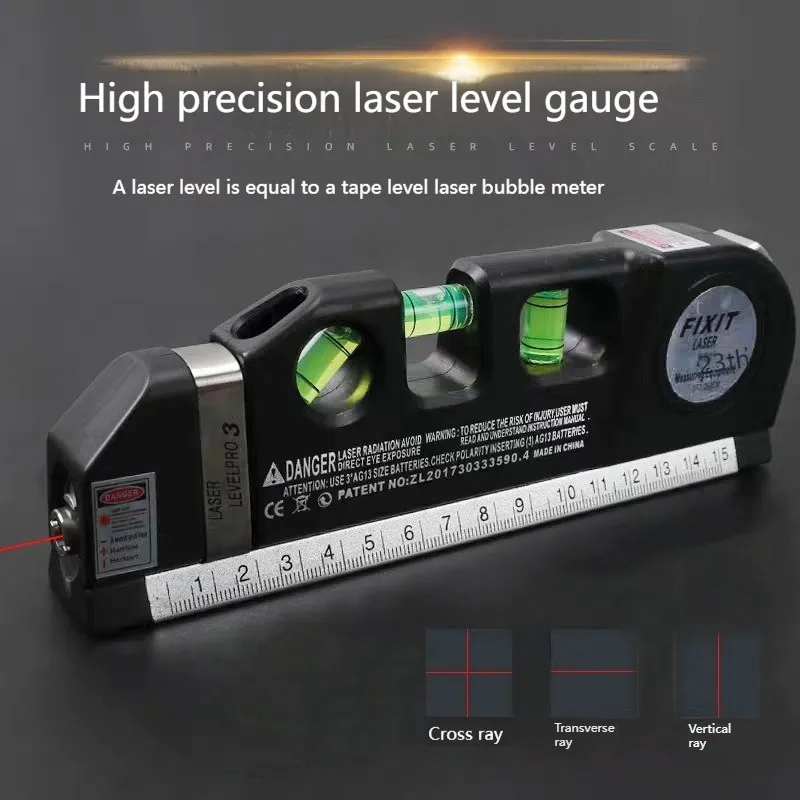 Laser Level Horizon Vertical Measure 8FT Aligner Standard and Metric Rulers Multipurpose Adjusted Measure Level Laser Tripod ZXH
Laser Level Horizon Vertical Measure 8FT Aligner Standard and Metric Rulers Multipurpose Adjusted Measure Level Laser Tripod ZXH